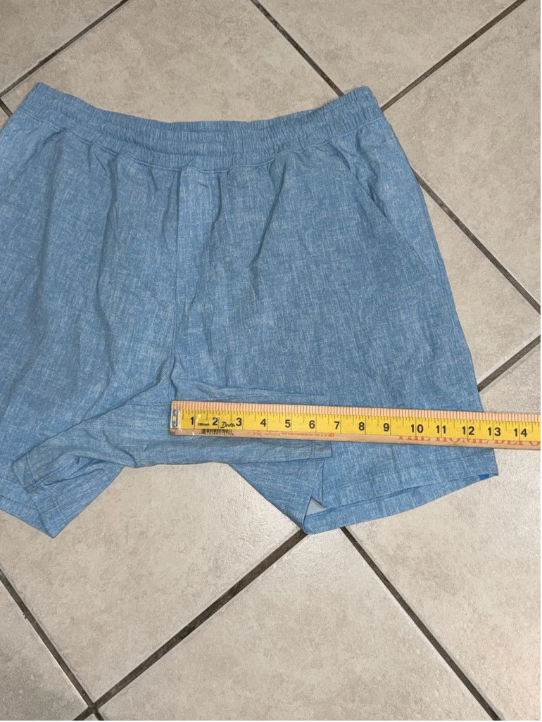 Lululemon LULULEMON PACE BREAKER SHORT 7”LINERLESS NEO BLUE MULTI XL Size US 42 / EU 58 - 5 Thumbnail