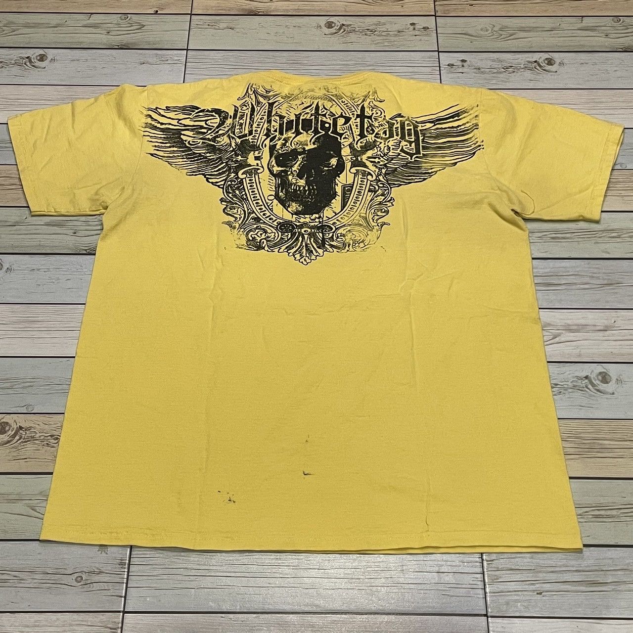 Affliction × Ed Hardy × Tapout Rare Wings Cross Tee Y2K Affliction Style Size US XXL / EU 58 / 5 - 3 Thumbnail