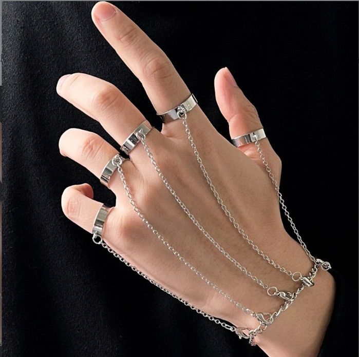 Jewelry Modern Bracelet Y2K Punk Chain Gotch Bracelets Chains Size ONE SIZE - 1 Thumbnail