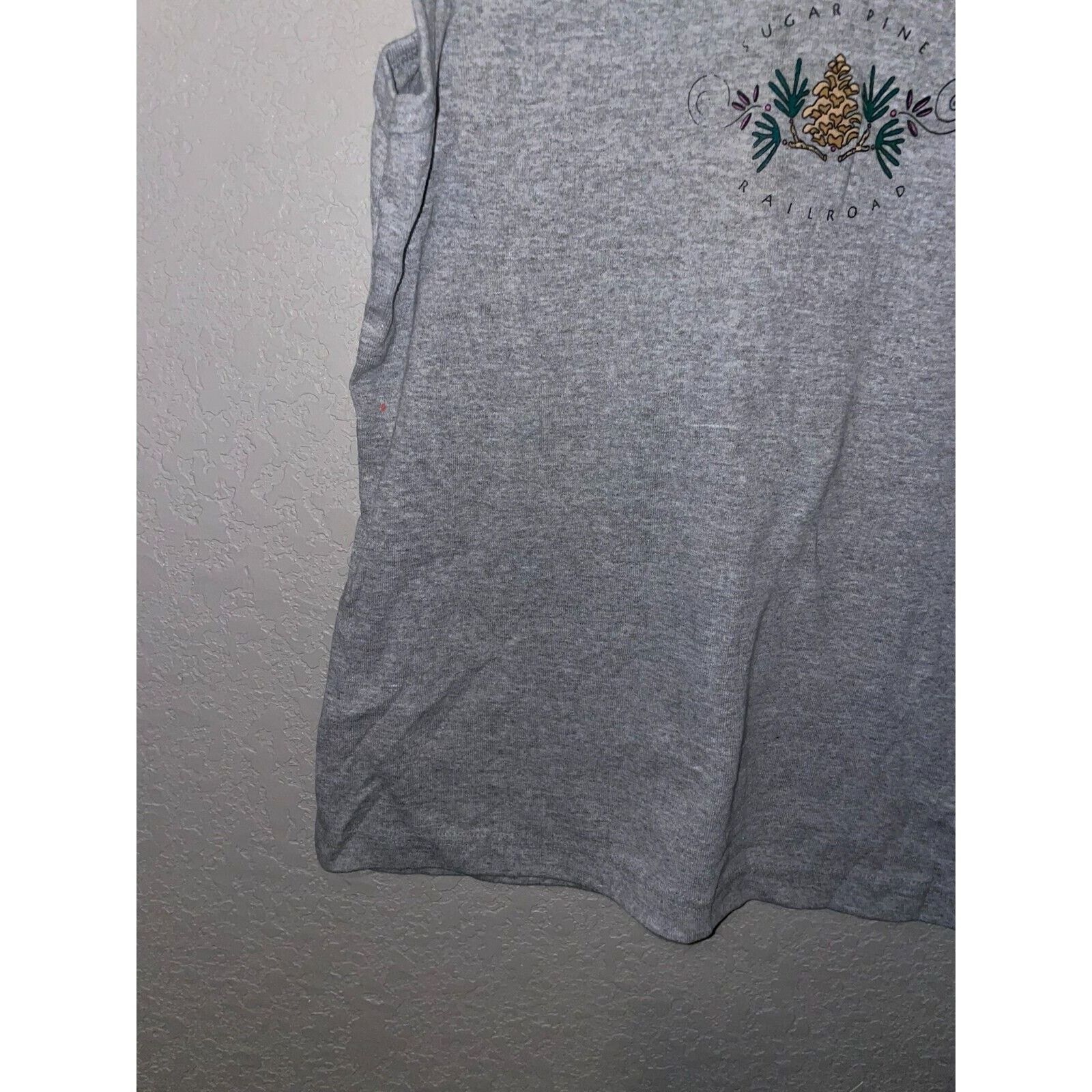 Vintage Womens Sugar Pine Shirt Railroad Gray Sleeveless VTG 90s XL Size XL / US 12-14 / IT 48-50 - 6 Thumbnail
