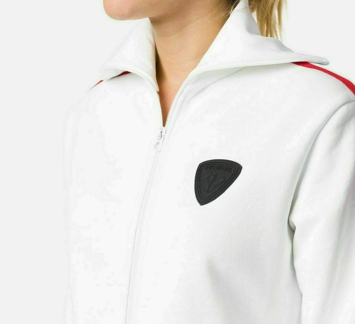 Rossignol 🇫🇷 Rossignol Roll Neck Track Jacket Tricolor Stripe Ski Rare Size XS / US 0-2 / IT 36-38 - 15 Thumbnail
