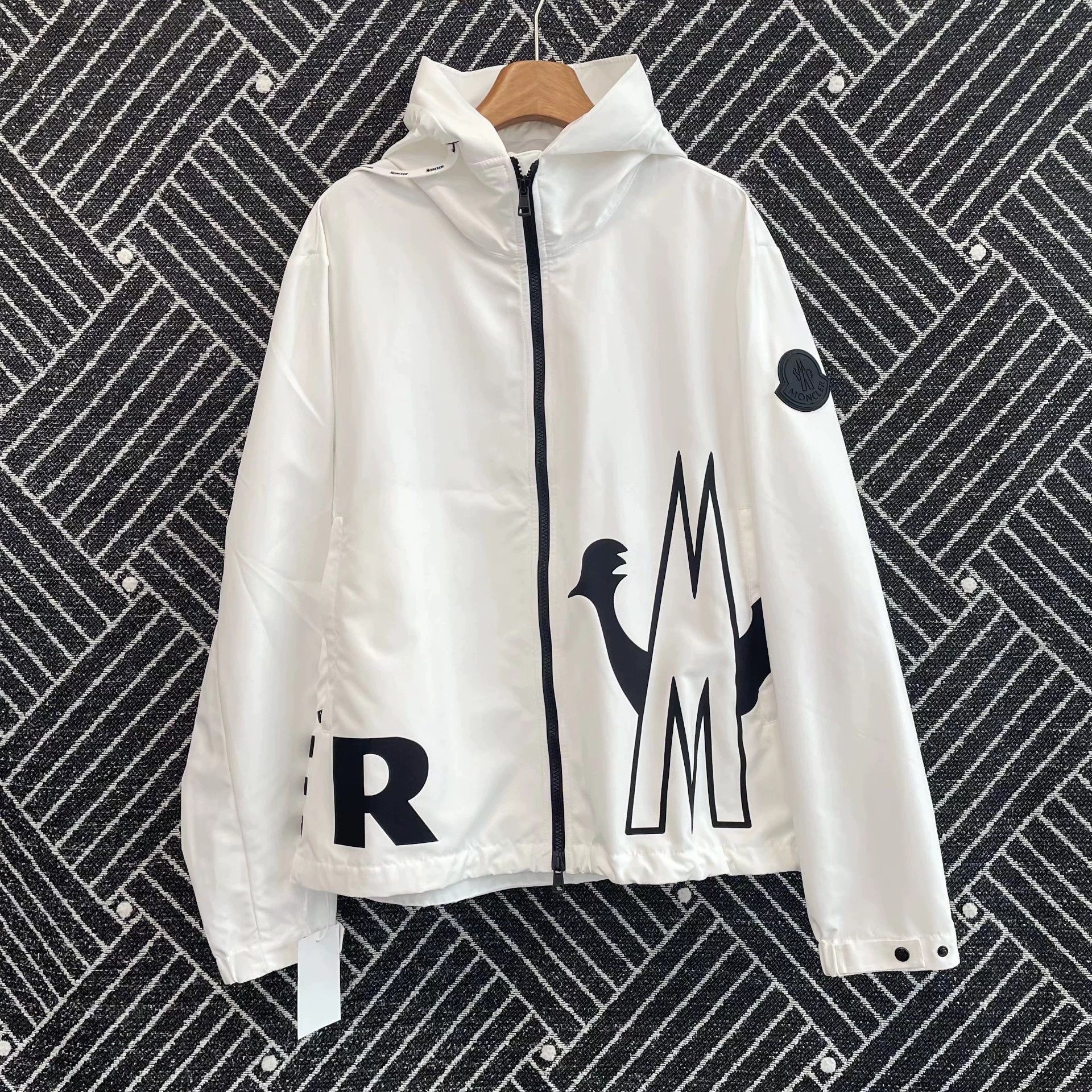 Moncler Moncler 98 New hooded-zip white jacket 3 Size US L / EU 52-54 / 3 - 1 Thumbnail
