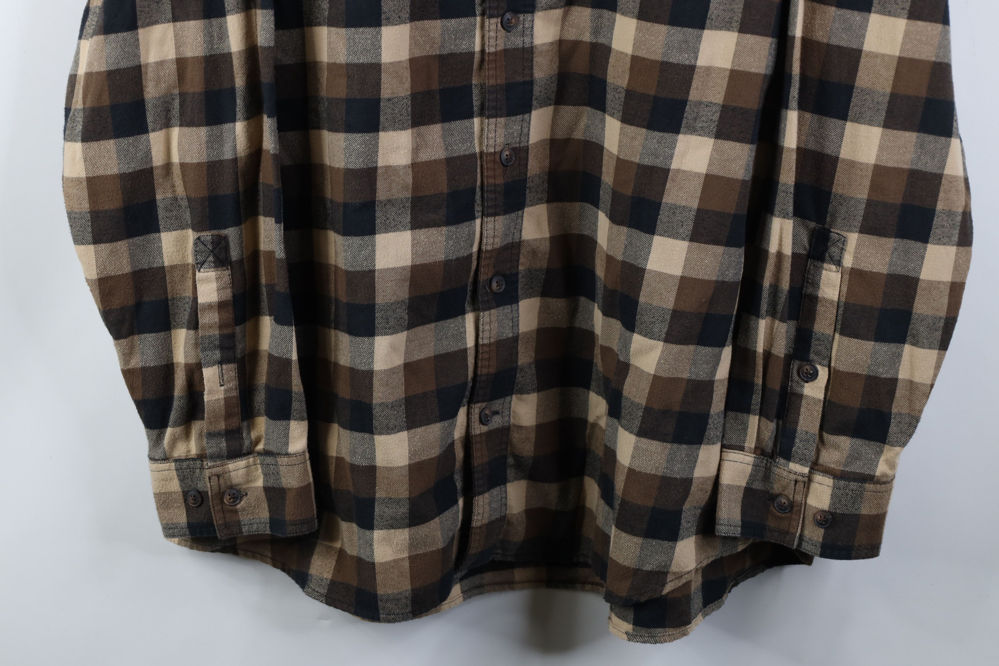 Duluth Trading Company Duluth Trading Co 40 Grit Collared Button Down Shirt Brown Size US XXL / EU 58 / 5 - 3 Thumbnail