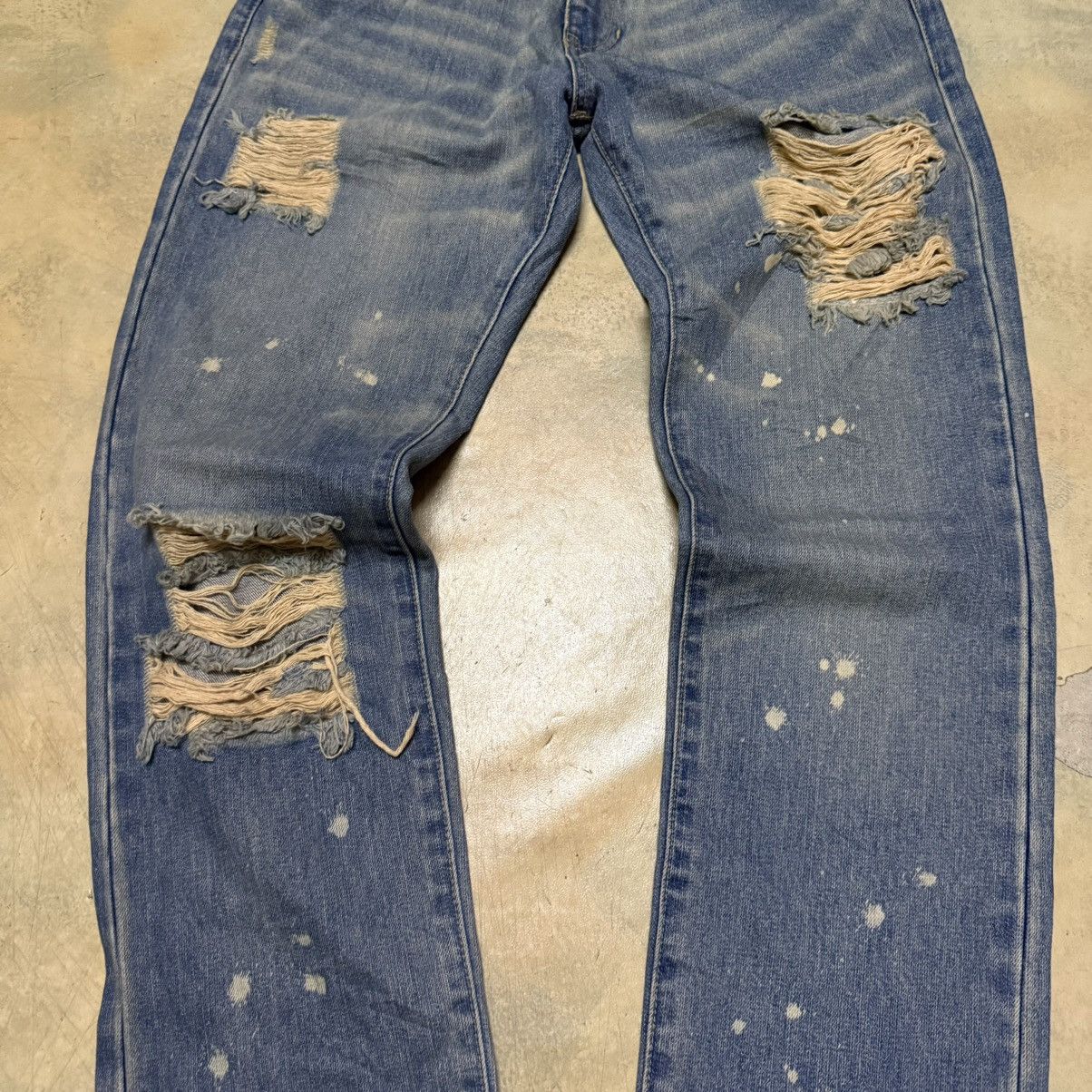 Japanese Brand Japanese Brand Distressed Denim Jeans Size US 32 / EU 48 - 4 Thumbnail
