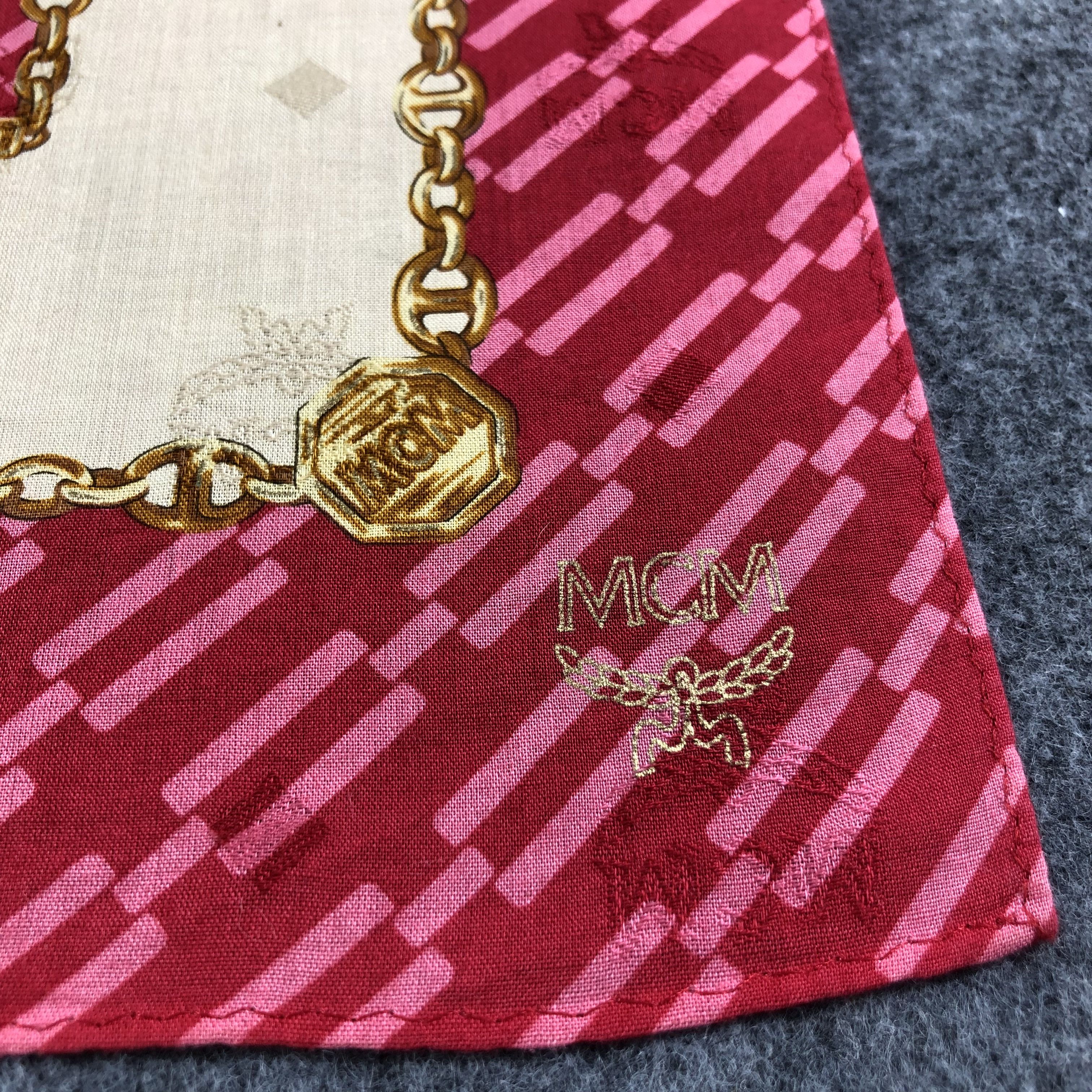 MCM MCM Luxury Handkerchief Neckerchief Bandana H2240 Size ONE SIZE - 4 Thumbnail