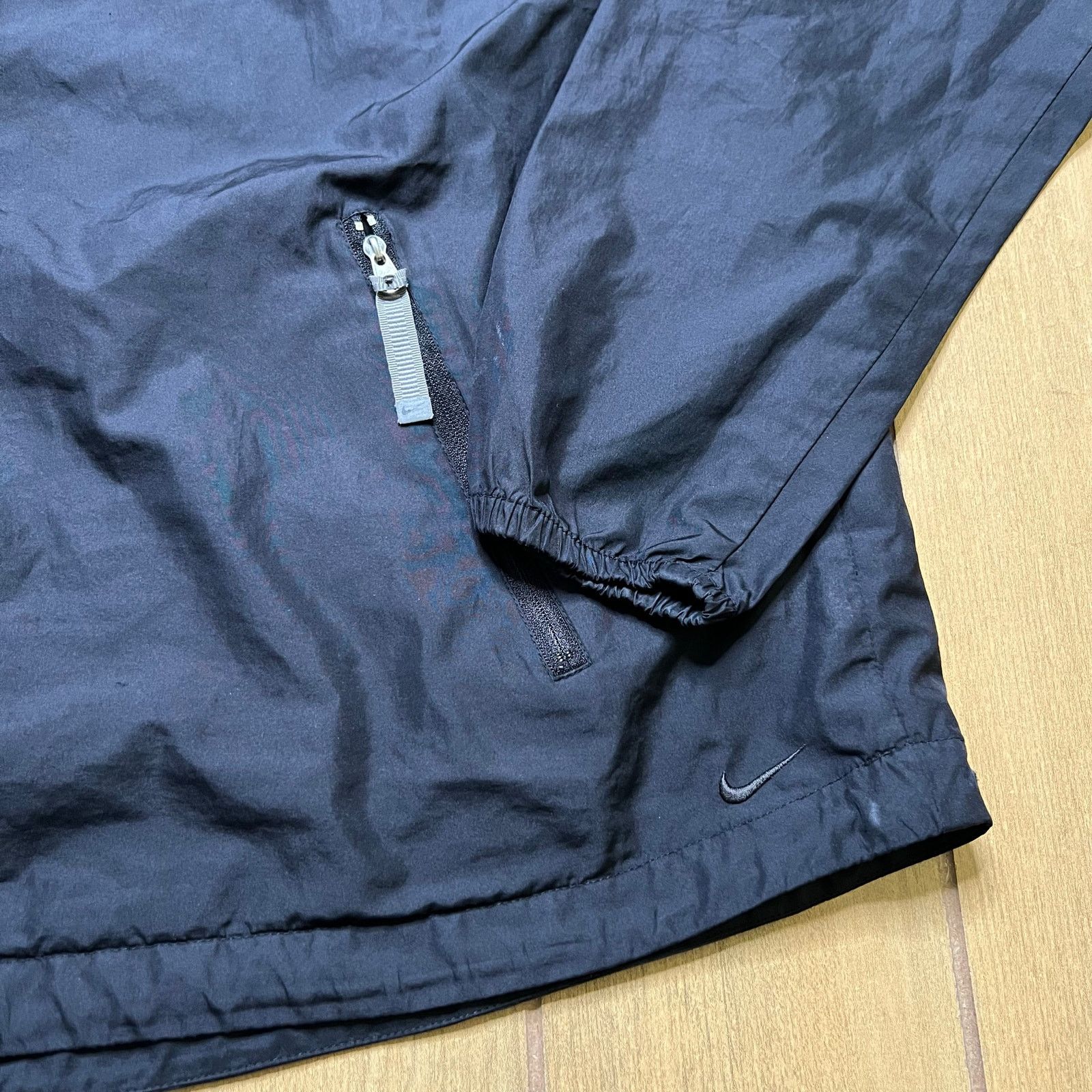 Nike VINTAGE Nike Jacket Mens XL (16-18) Black Windbreaker swoosh Size US XL / EU 56 / 4 - 4 Thumbnail