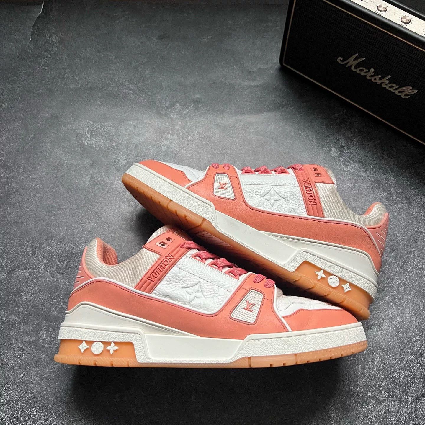 Louis Vuitton Louis Vuitton Training Pink Lowtop Sneakers 41 Men Size US 8.5 / EU 41-42 - 1 Thumbnail