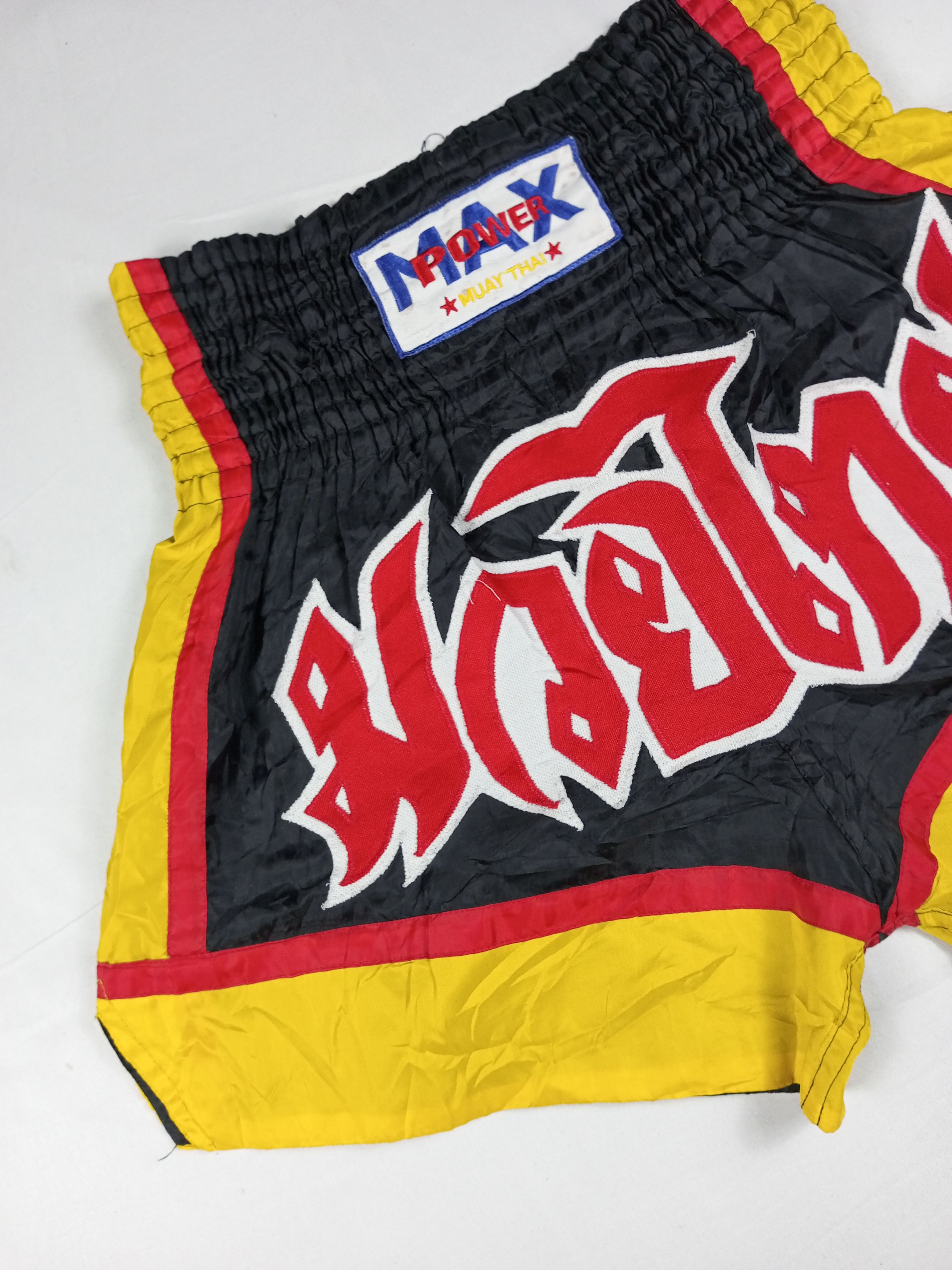 Other Vintage Muay Thai Sportswear Shorts 90s Embroidery Size US 32 / EU 48 - 3 Thumbnail