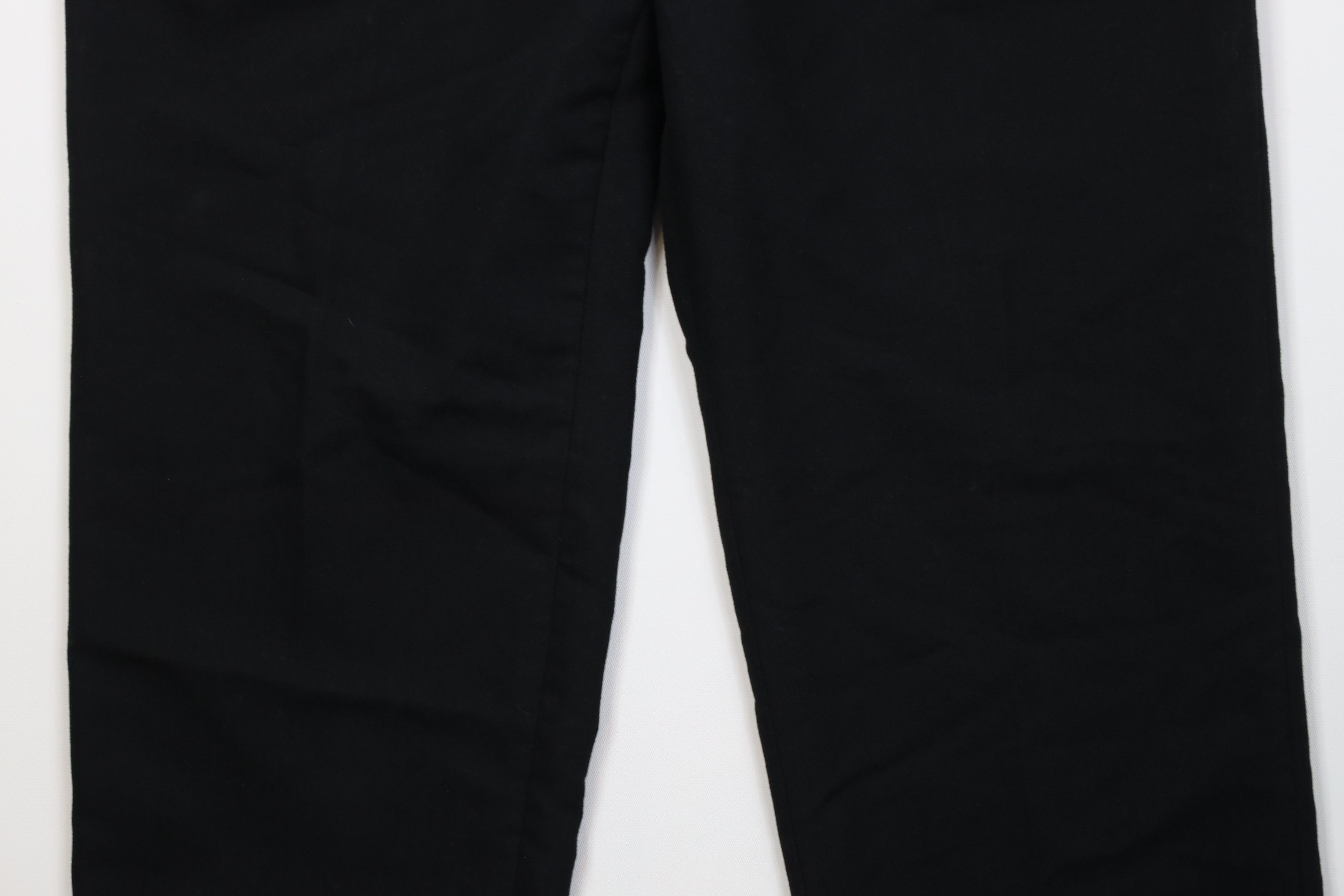 Vintage Vintage 90s Streetwear Wool Blend Wide Leg Chino Pants Black Size US 38 / EU 54 - 3 Thumbnail