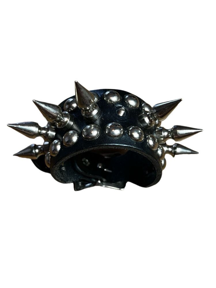 Vintage 1990's Funk Plus 1" Spiked Leather Punk Bracelet
