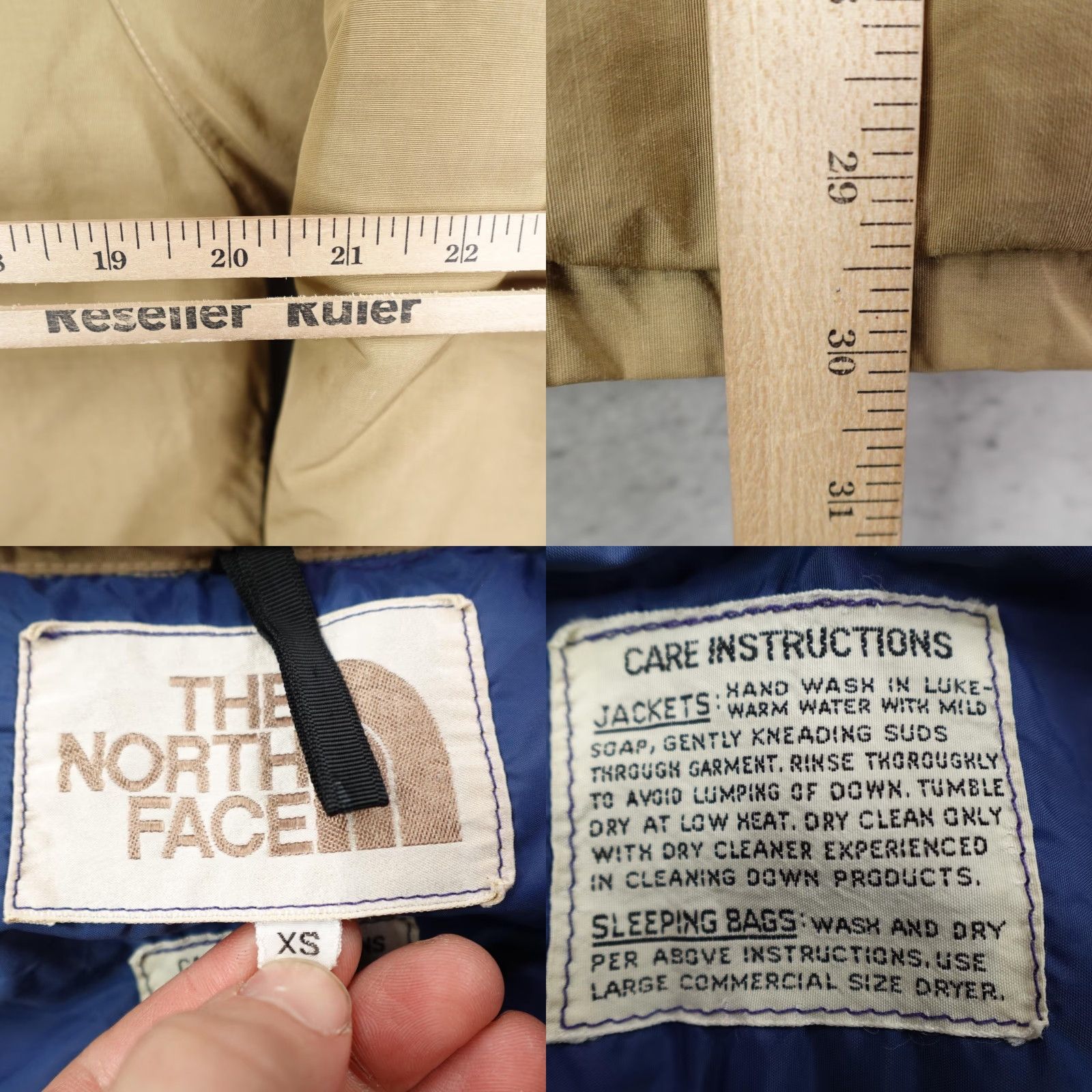 The North Face VINTAGE The North Face Jacket Mens XS Beige Down Parka Puffer Ski Winter Coat 70s Size US XS / EU 42 / 0 - 8 Thumbnail