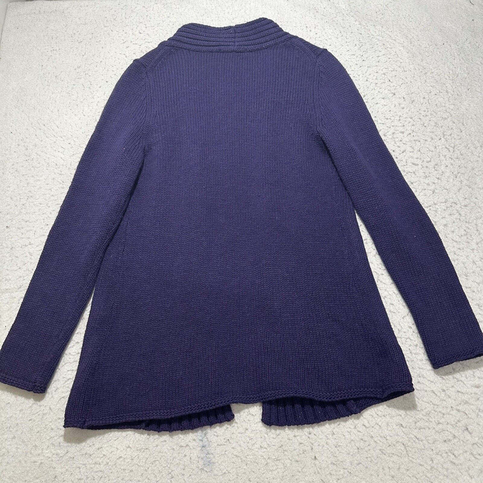Coldwater Creek Coldwater Creek Small Open Front Cardigan Sweater Purple Size S / US 4 / IT 40 - 10 Thumbnail