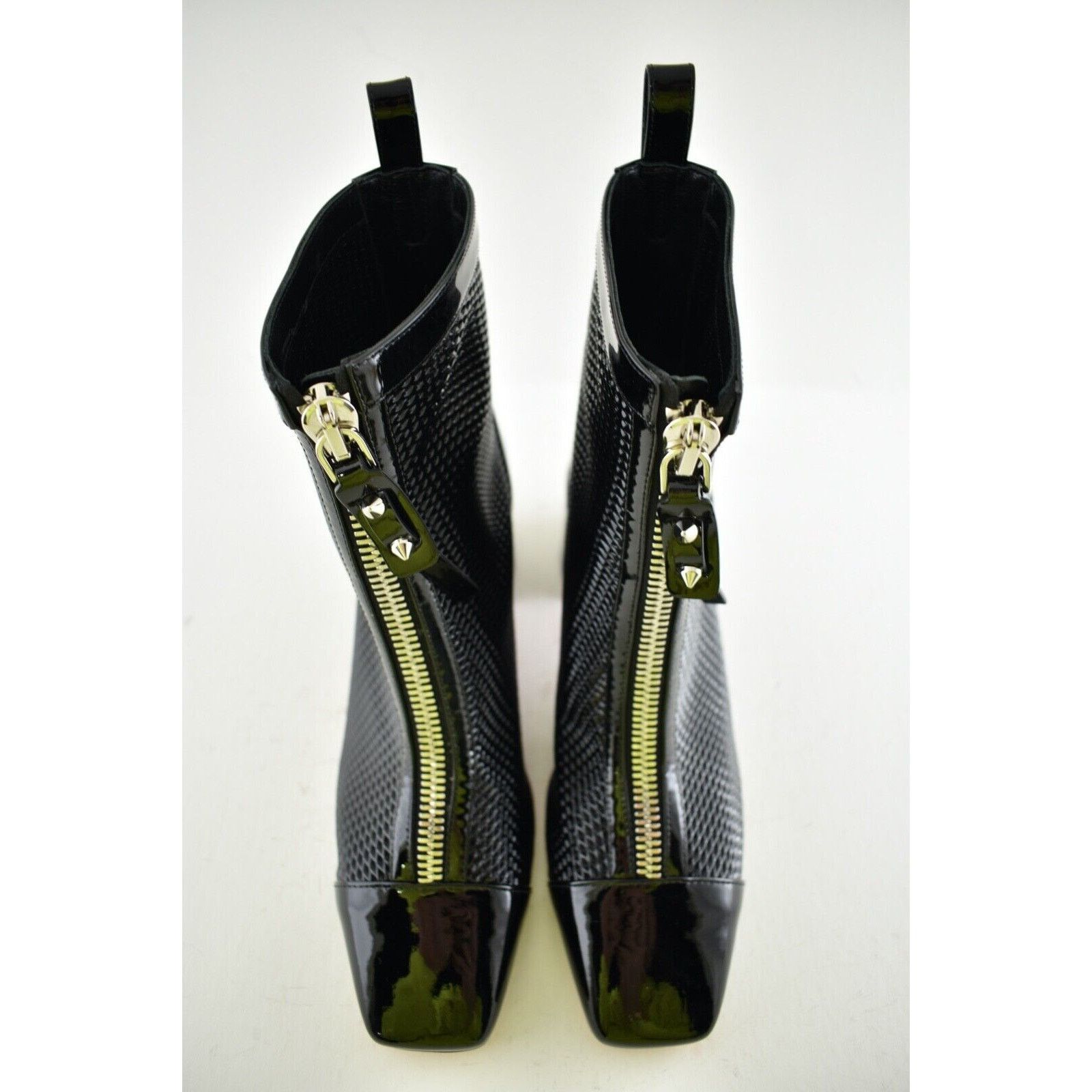 Christian Louboutin Christian Louboutin Kimi 55 Black Patent Leather Block Heel Size US 7.5 / IT 37.5 - 7 Thumbnail