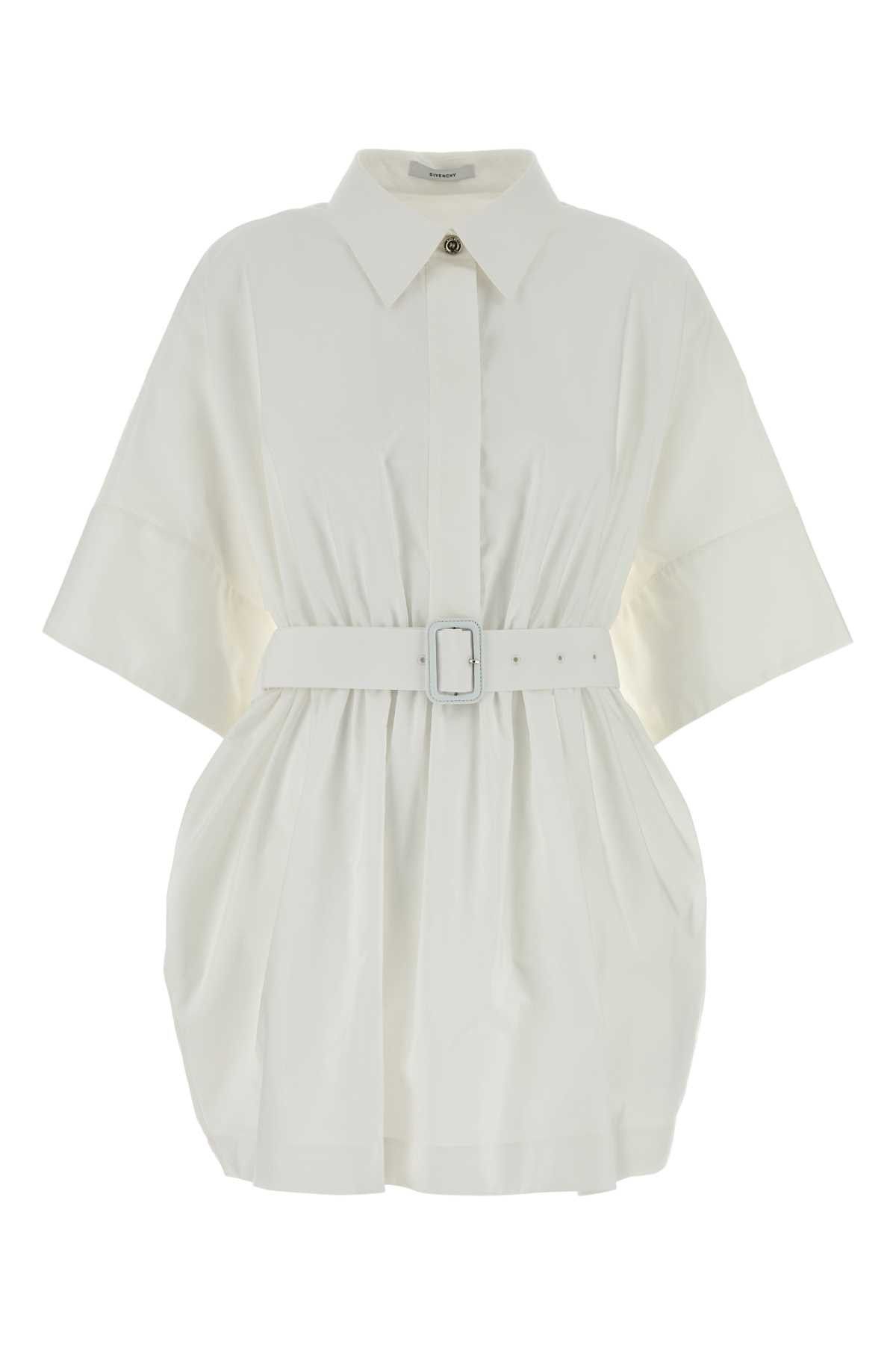 Givenchy White Poplin Shirt Dress Size S / US 4 / IT 40 - 1 Thumbnail
