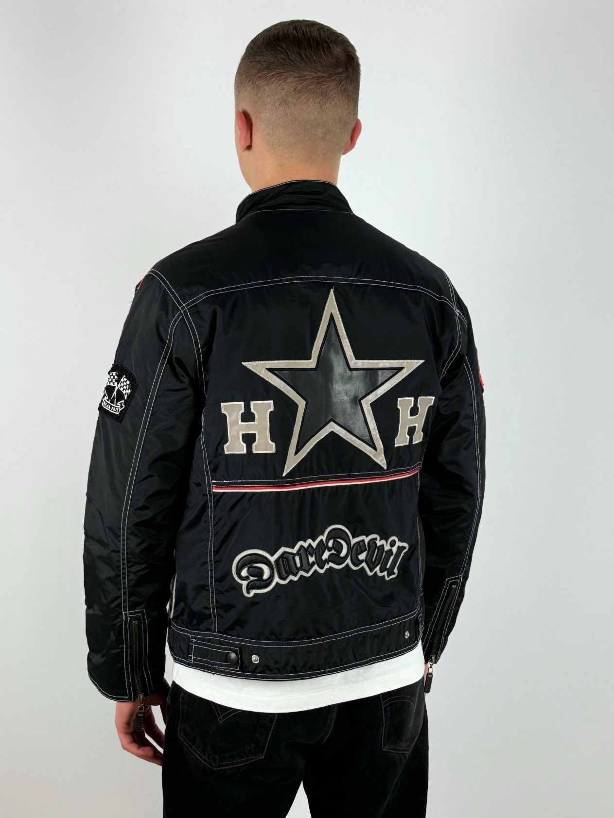 Vintage Vintage Harrison Gibson Racing Jacket Size US L / EU 52-54 / 3 - 3 Thumbnail