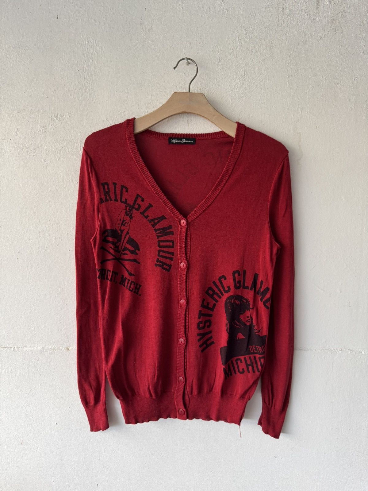 Hysteric Glamour Vintage Hysteric Glamour Detroit Michigan FullPrint Knitwear Size US S / EU 44-46 / 1 - 3 Thumbnail