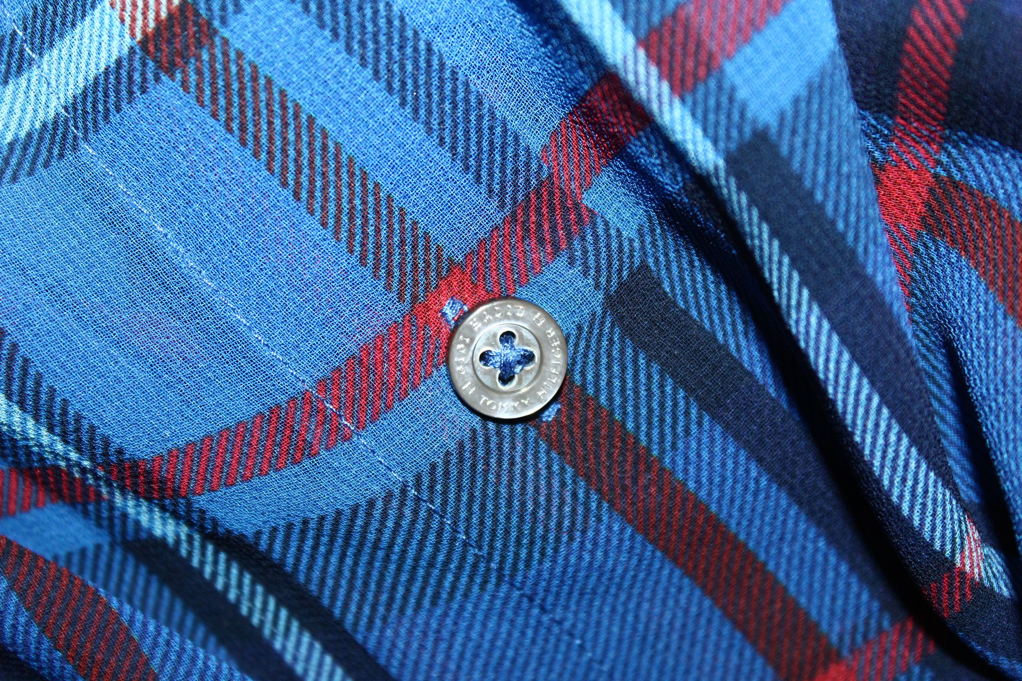 Tommy Hilfiger Gigi Hadid x Tommy Hilfiger Plaid Polyester Long Shirt Dress Size M / US 6-8 / IT 42-44 - 17 Thumbnail