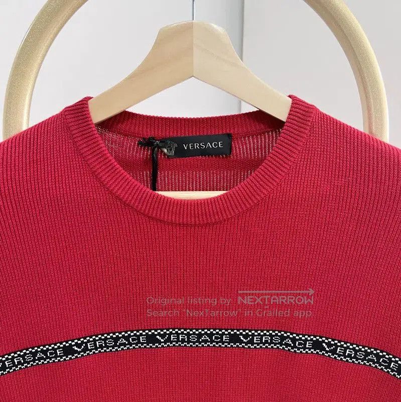 Versace Versace Red Long Sleeve Sweater for Men . Size US XS / EU 42 / 0 - 2 Thumbnail