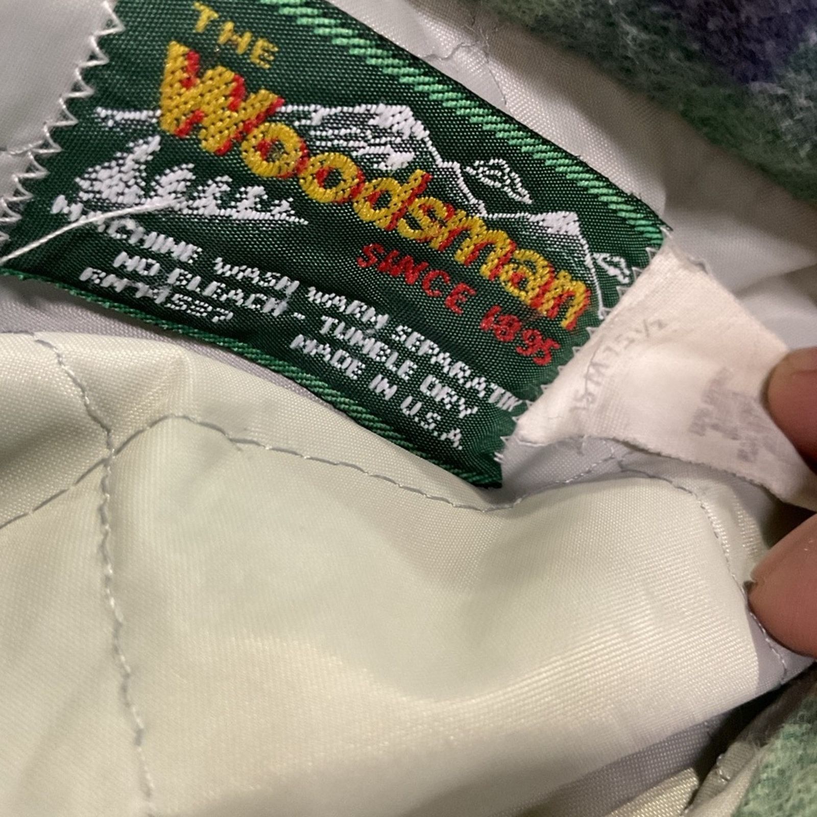 Vintage Vintage 90s Woodsman Shirt Plaid Techwool Size US L / EU 52-54 / 3 - 3 Thumbnail