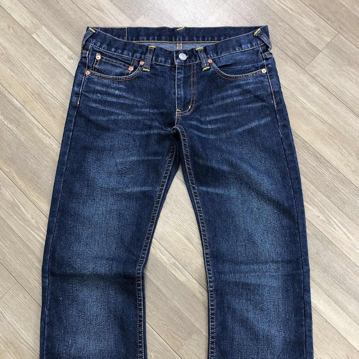 Evisu × Japanese Brand × Vintage 2000s Evisu Donna Pink Logo Faded Blue Jeans Pants Size 29" - 15 Thumbnail