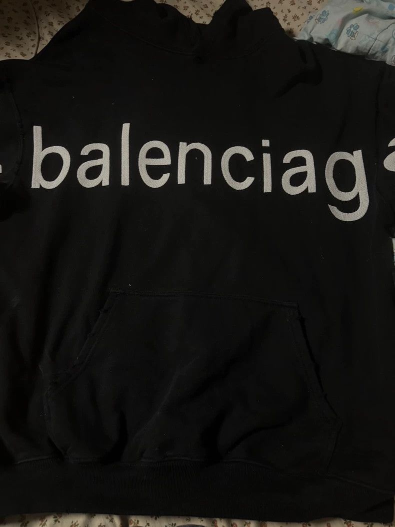Balenciaga Balenciaga Black Hoodie Size US XS / EU 42 / 0 - 1 Thumbnail