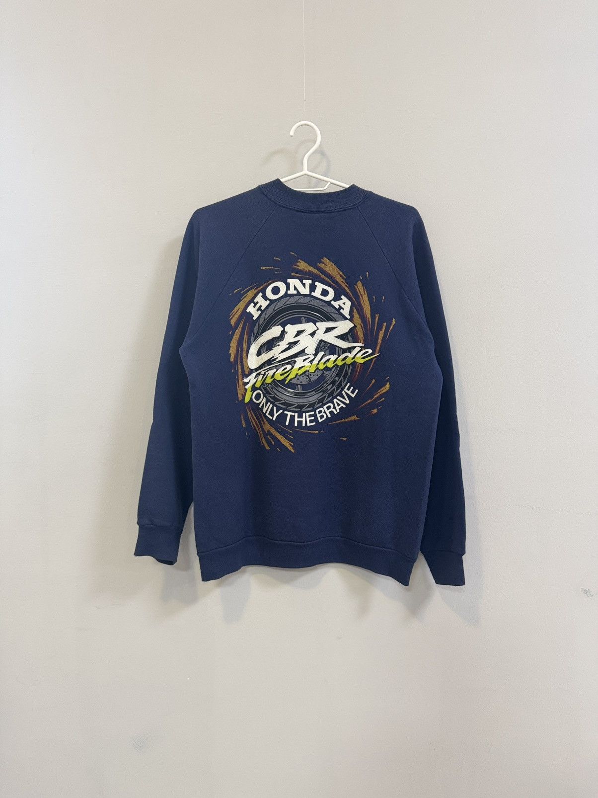 Vintage Vintage 90s HONDA Racing Moto Big Logo Sweatshirt Size US M / EU 48-50 / 2 - 7 Thumbnail