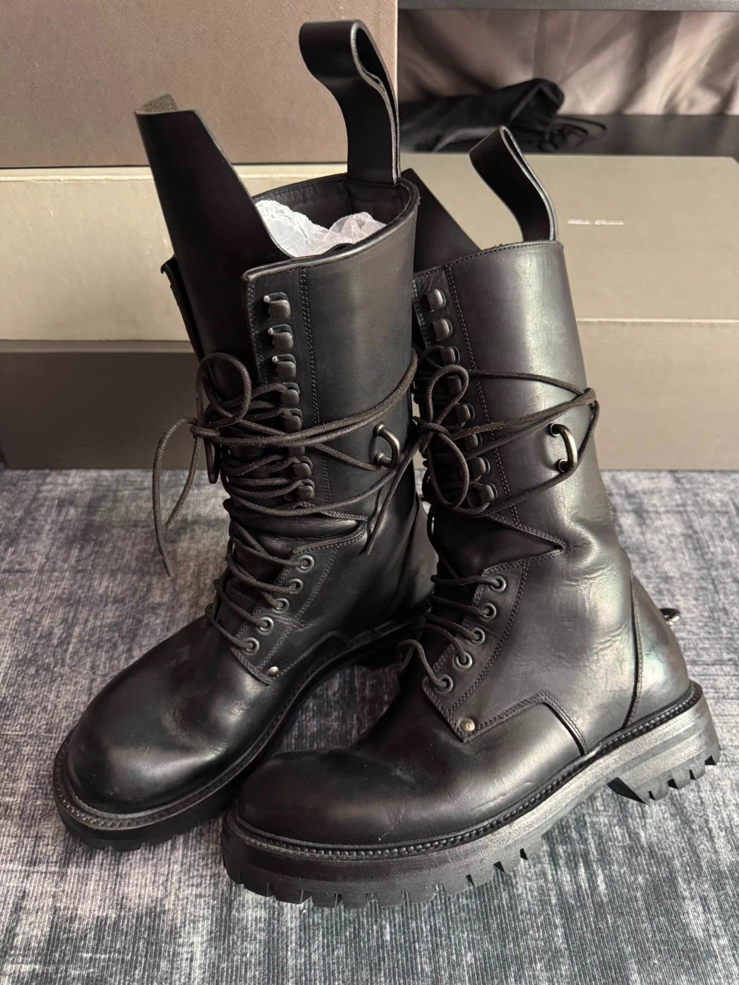 Rick Owens Rick Owens Main Line Heavy Duty High Top Boots Size US 7 / EU 40 - 1 Thumbnail
