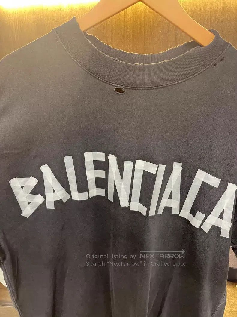Balenciaga Balenciaga Black Logo Short Sleeve T-Shirt Size US S / EU 44-46 / 1 - 4 Thumbnail