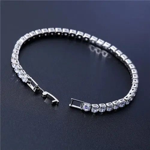 Jewelry Etsuko x Katou Cubic Zirconia Crystal Tennis Bracelets Size ONE SIZE - 1 Thumbnail