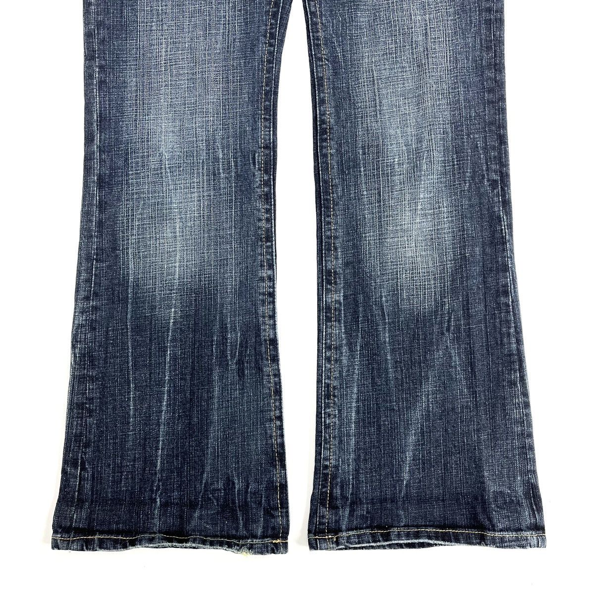 If Six Was Nine × Japanese Brand 2000s Oririn Faded Studded Bootcut Flared Jeans Size US 30 / EU 46 - 8 Thumbnail