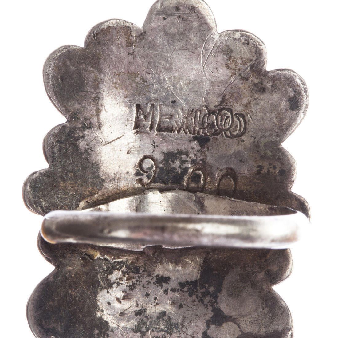 Handmade Mexican Carved Jade Mask Ring Size ONE SIZE - 7 Thumbnail