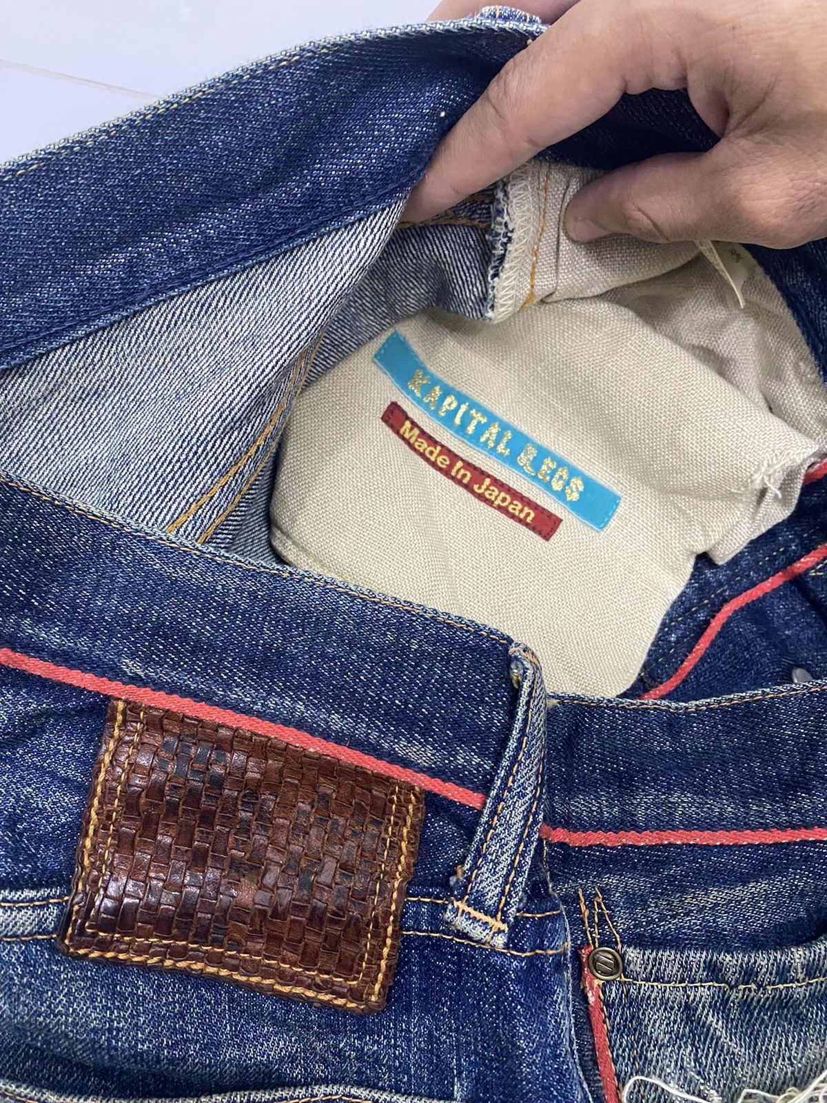 Kapital × Kapital Kountry 🇯🇵 KAPITAL🔥LEGS SELVEDGE DISTRESSED DENIM JEANS JAPAN Size US 28 / EU 44 - 12 Thumbnail