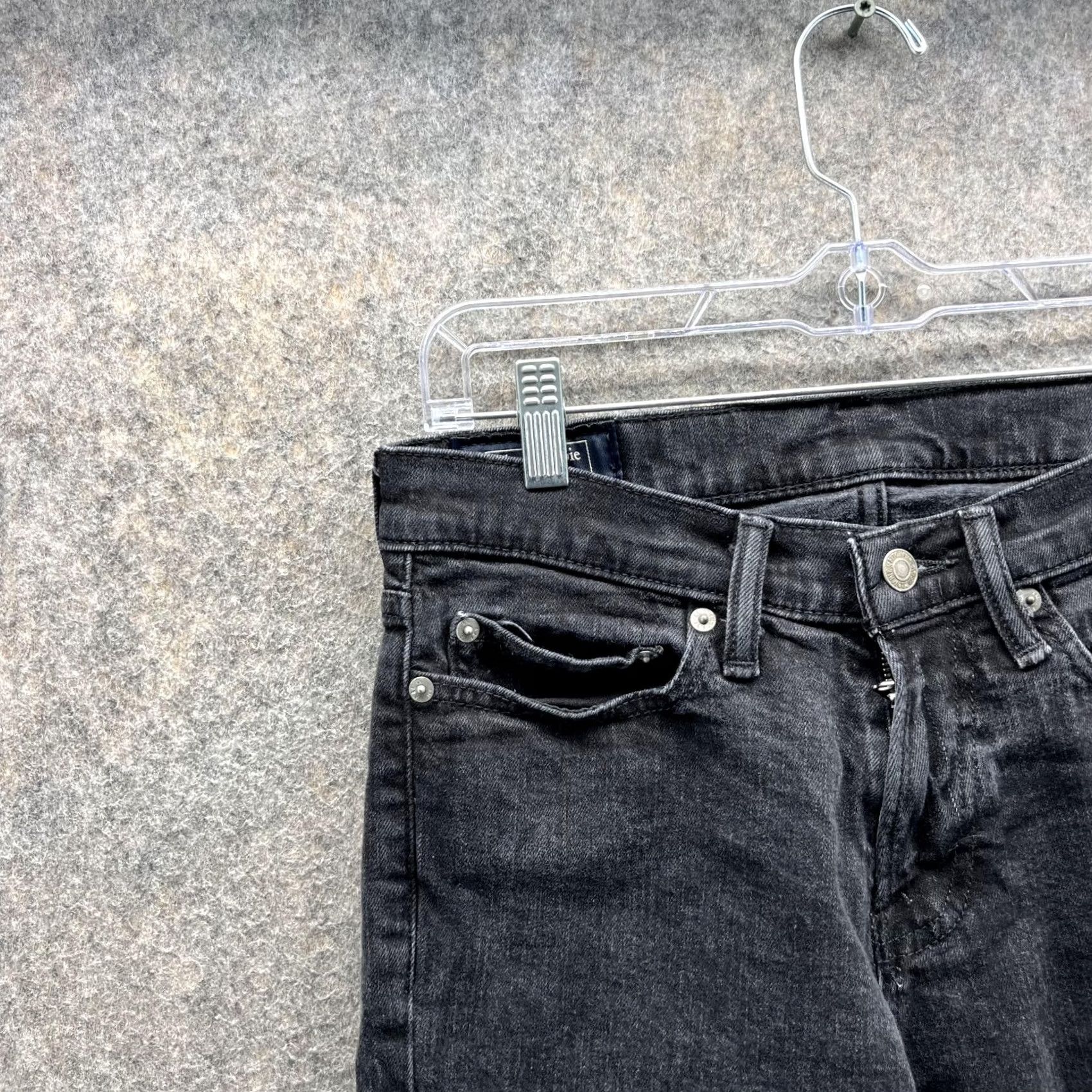 Abercrombie & Fitch Abercrombie & Fitch Jeans Men 28x30 Black Denim Athletic Skinny Stretch Size US 28 / EU 44 - 3 Thumbnail