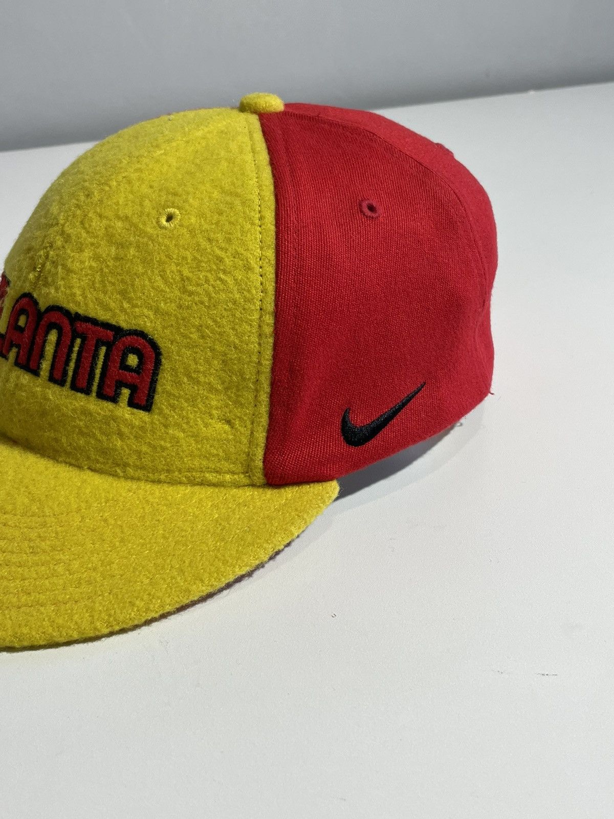 Nike × Vintage Atlanta Hawks Nike Vintage Y2k Streetwear 5 Panel Wool Cap Size 42 - 4 Thumbnail