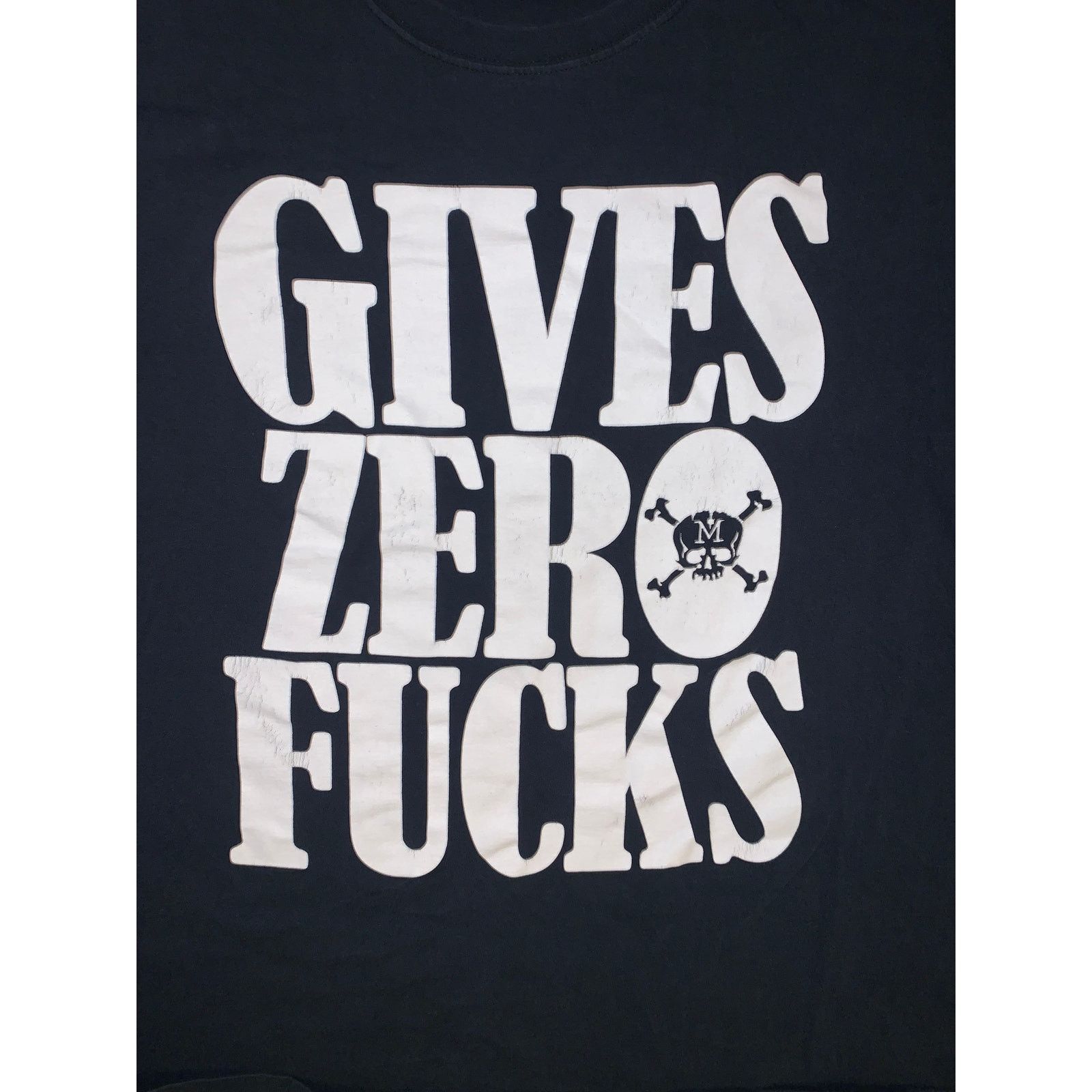 Fruit Of The Loom × Other × Vintage Gives Zero Fs Skull Graphic T Shirt XL Mutiny Tattoo Size US XL / EU 56 / 4 - 1 Thumbnail