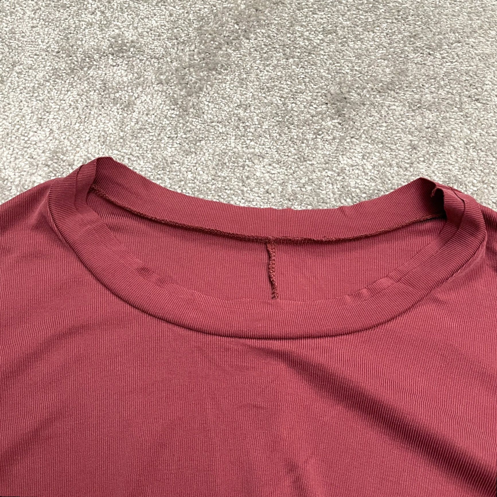 Vintage Unbranded Tunic Blouse Womens M Red Long Sleeve Relaxed Casual Stretch Top Shirt Size M / US 6-8 / IT 42-44 - 3 Thumbnail
