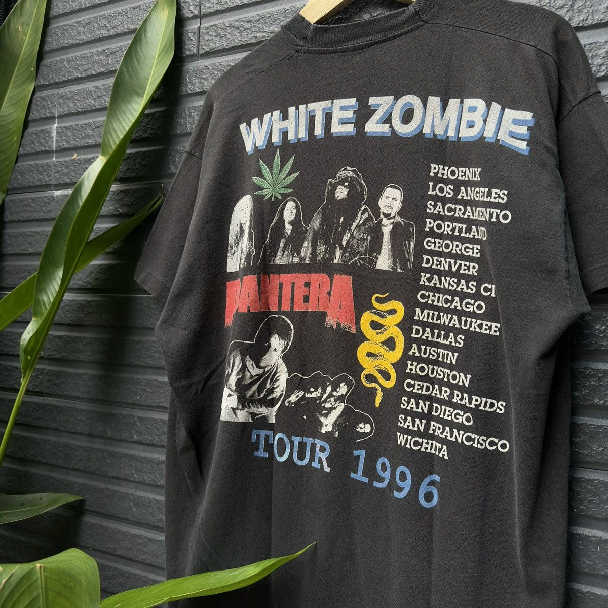 Band Tees × Vintage VTG WHITE ZOMBIE - PANTERA 1996 Size US XL / EU 56 / 4 - 4 Thumbnail