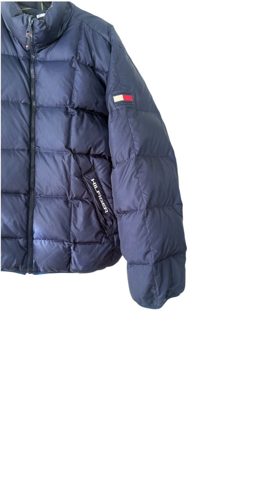 Tommy Hilfiger Tommy Hilfiger navy Plaid reversible puffer coat Size US M / EU 48-50 / 2 - 5 Thumbnail
