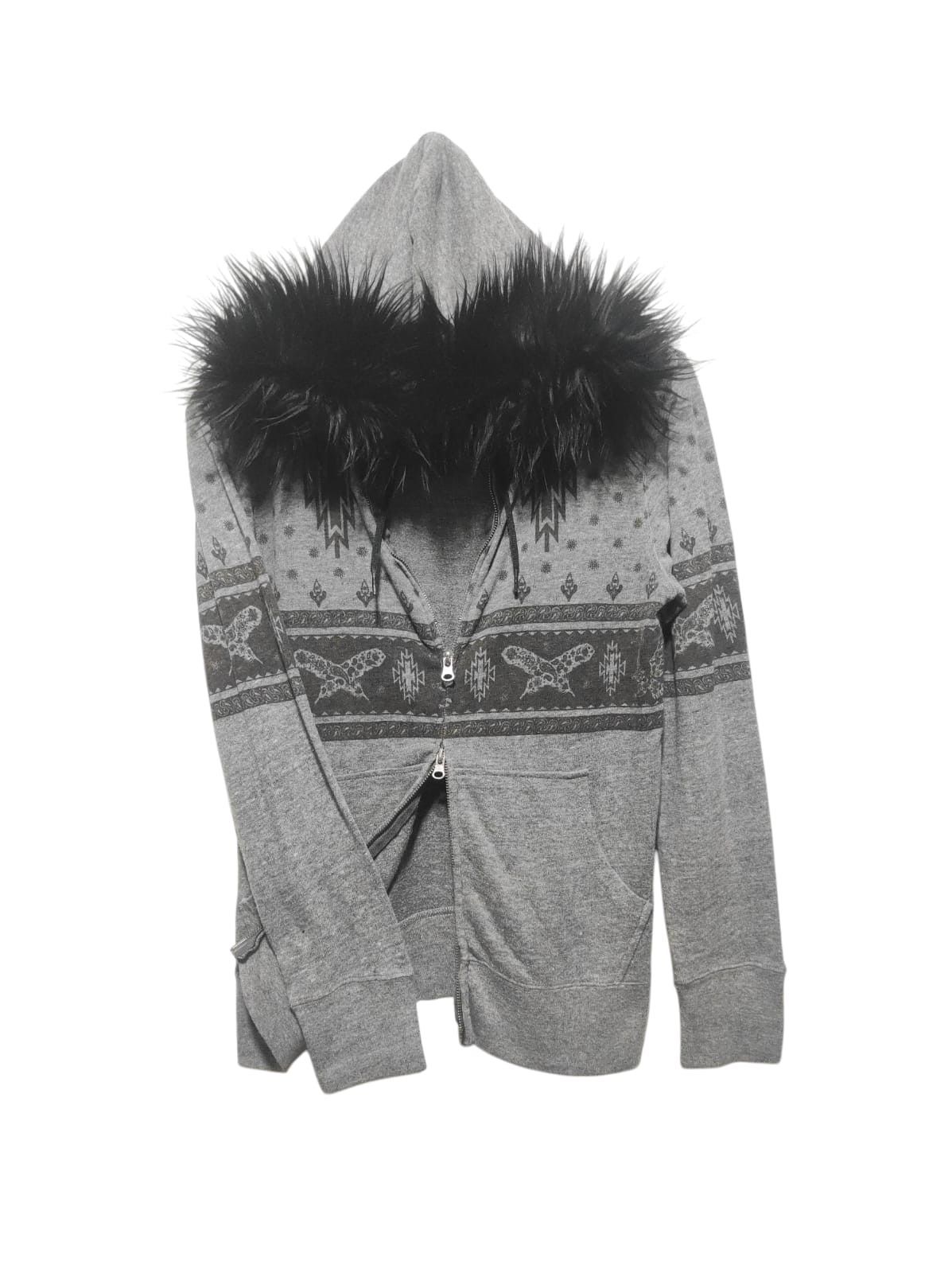 Japanese Brand Heart Market Paisley Double Zipper Fur Hoodie LGB style Size US S / EU 44-46 / 1 - 1 Thumbnail
