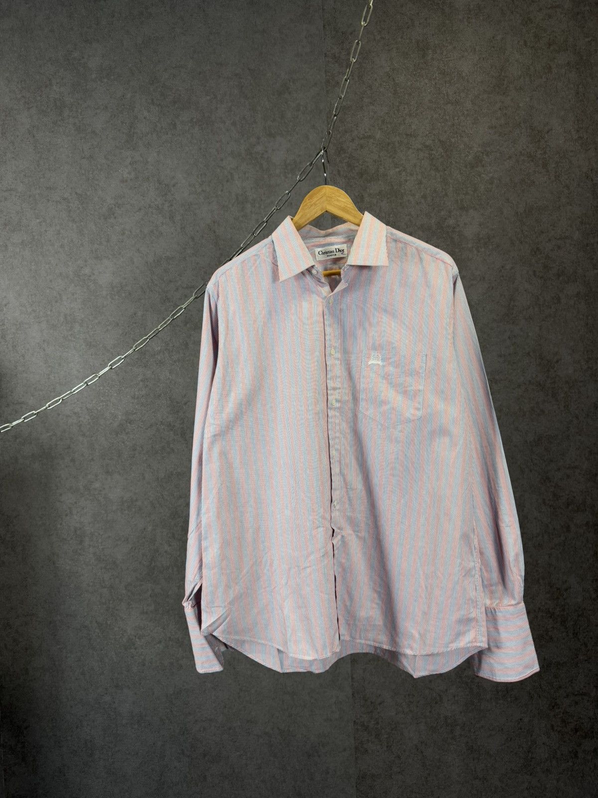 Christian Dior Monsieur Christian Dior Monsieur vintage designer striped shirt Size US L / EU 52-54 / 3 - 1 Thumbnail