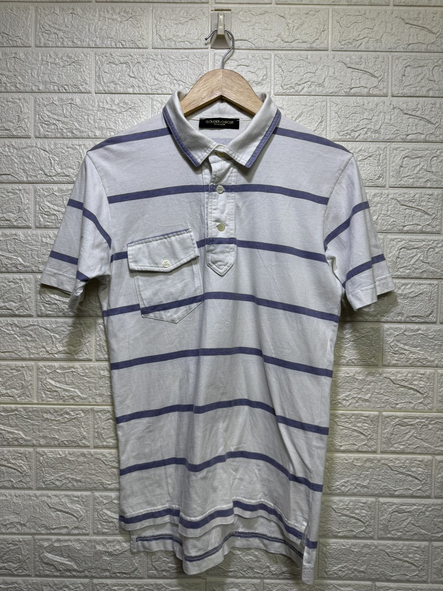 Designer × Golden Goose Vintage Golden Goose Polos Tshirt Size US S / EU 44-46 / 1 - 1 Thumbnail