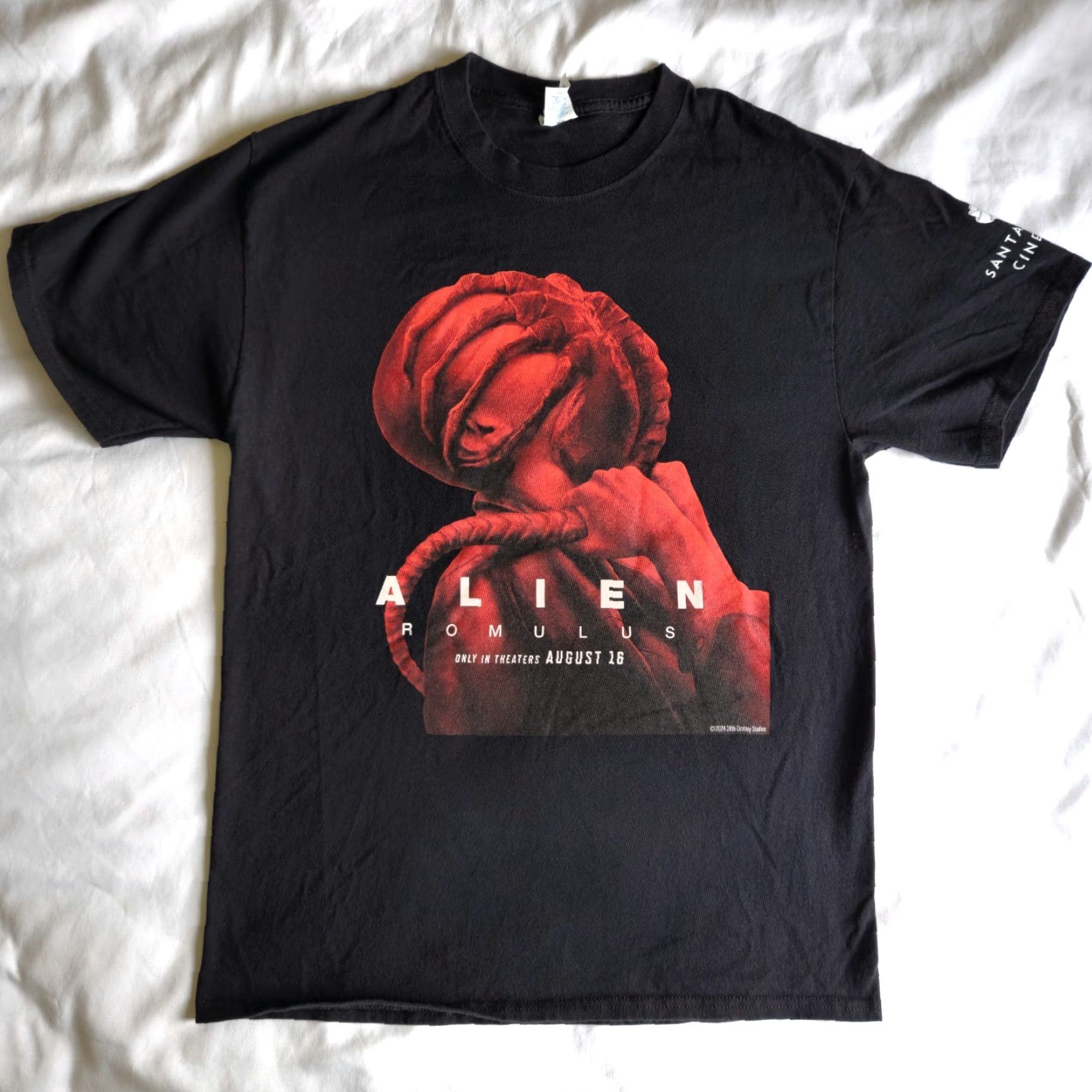 Port & Company Alien Romulus Facehugger Graphic T-Shirt Mens M Black 2024 Rare Exclusive Movie Promo Horror Sci-fi Size US M / EU 48-50 / 2 - 2 Thumbnail
