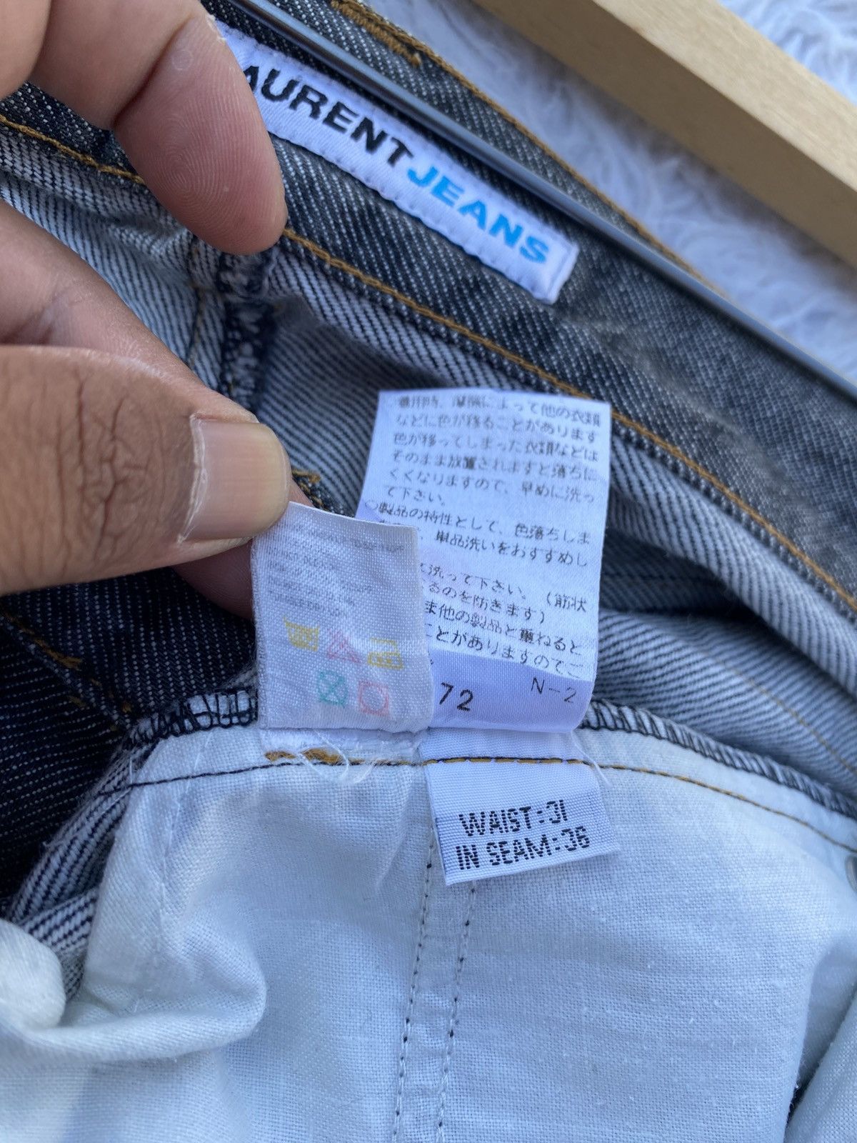 Yves Saint Laurent Rare Vintage Saint Laurent Jeans YSL Denim Made in Portugal Size US 29 - 20 Thumbnail