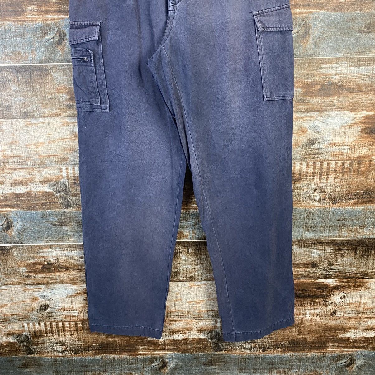 Japanese Brand DL Japanese Brand Blue Cargo Multipocket Pants #C969 Size US 31 - 3 Thumbnail
