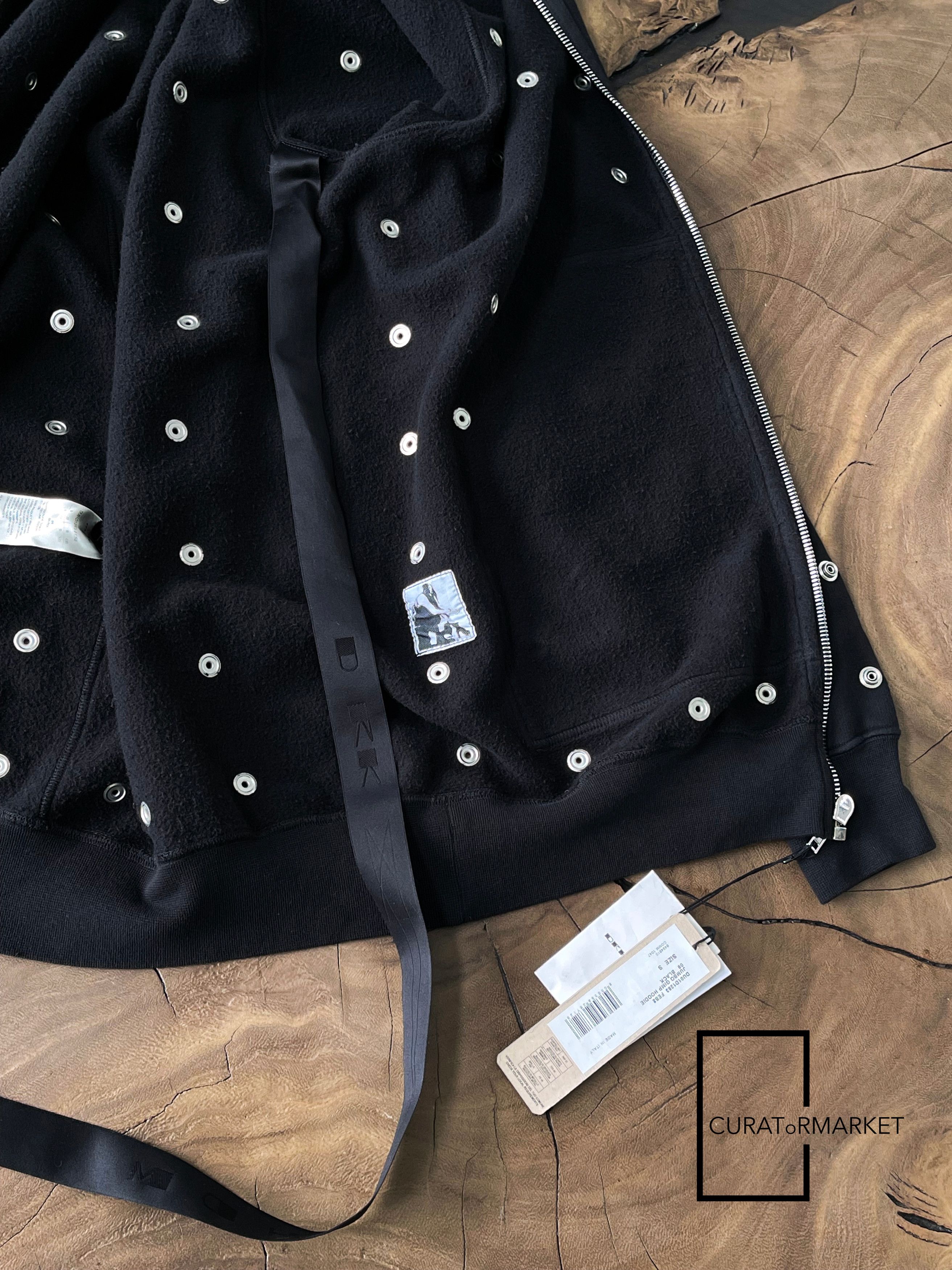 Rick Owens Drkshdw Jumbo Gimp Hoodie Press Stud Button Sealed Zip SS24 Lido Size US S / EU 44-46 / 1 - 11 Thumbnail