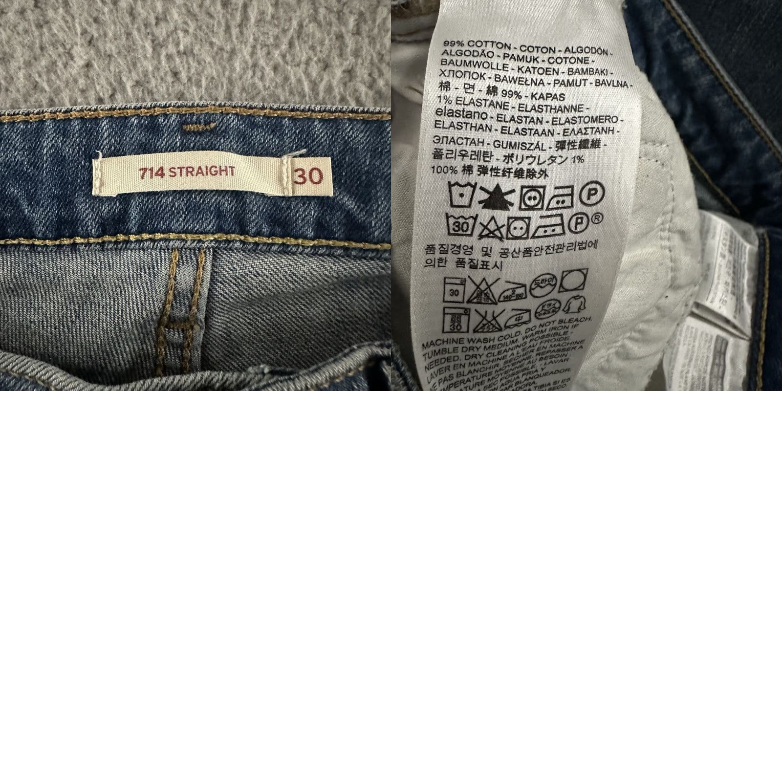 Levi's Levi's Jeans Blue Size 30 714 Straight Denim Stretch Cotton Blend Women Regular Size 30" / US 8 / IT 44 - 10 Thumbnail
