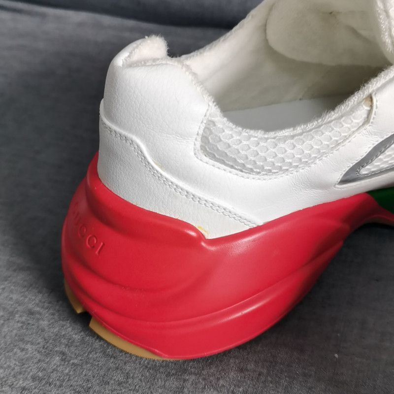 Gucci Gucci Rhyton Casual Dad Sneakers in White Red Green - Size US 11 / EU 44 - 7 Thumbnail