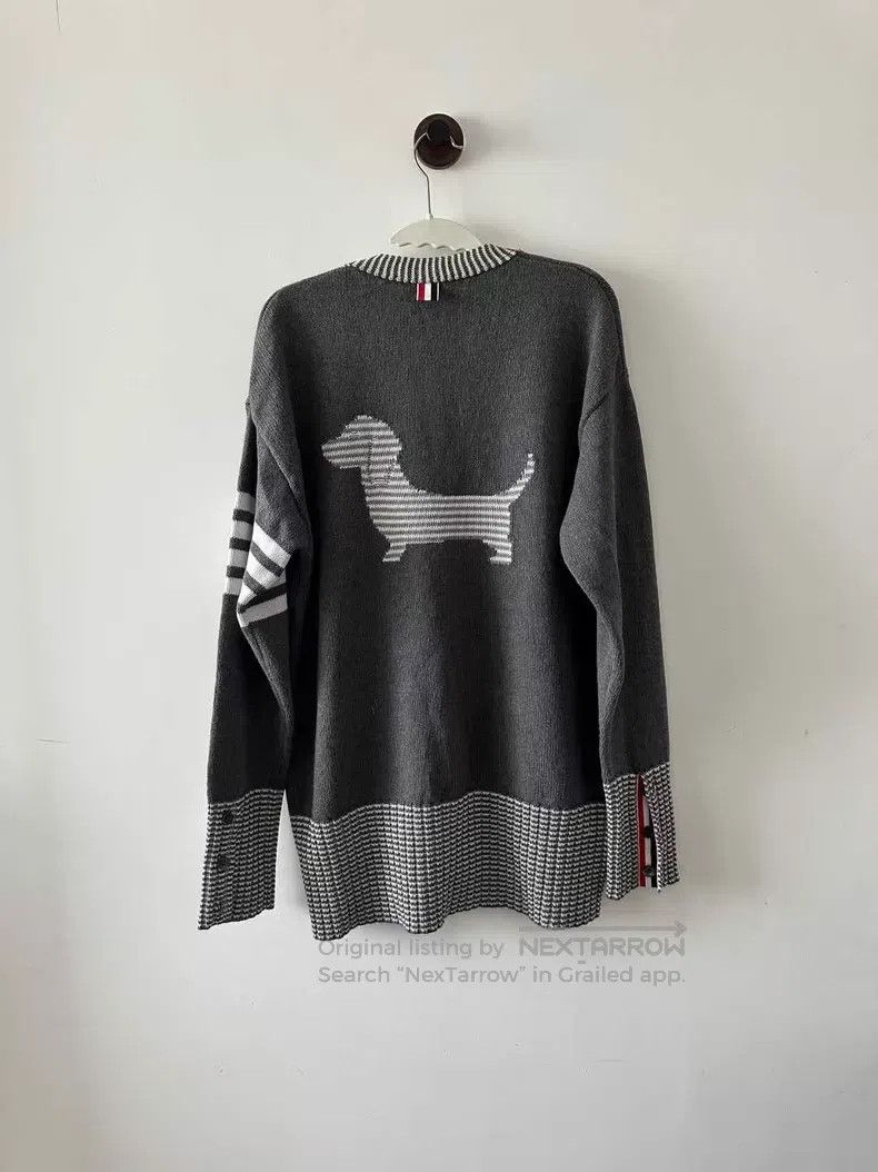 Thom Browne Thom Browne Gray Dog Cardigan Size US XS / EU 42 / 0 - 2 Thumbnail