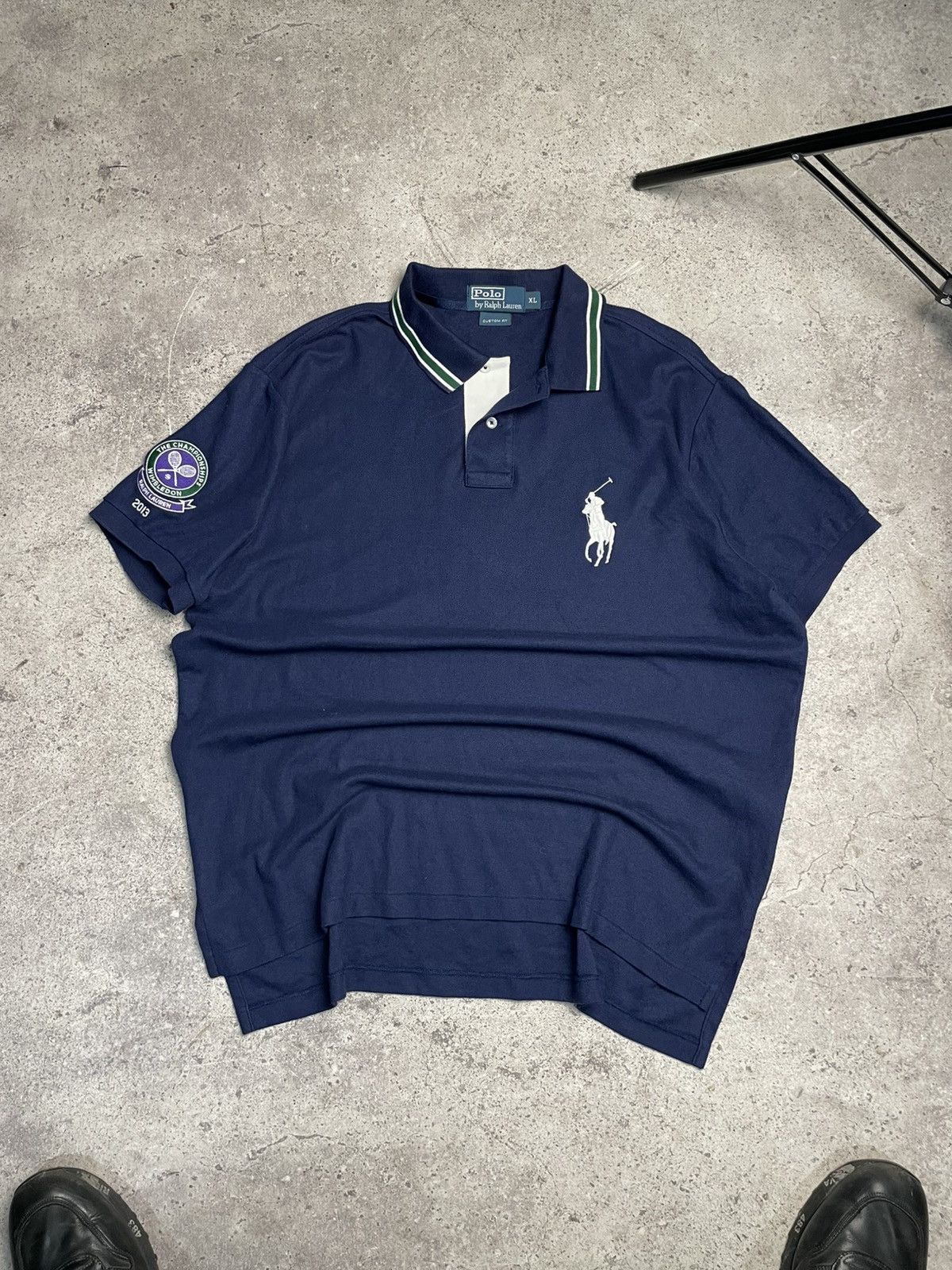 Polo Ralph Lauren 🇬🇧 Vintage Polo Ralph Lauren Wimbledon tennis polo t-shirt Size US XL / EU 56 / 4 - 1 Thumbnail