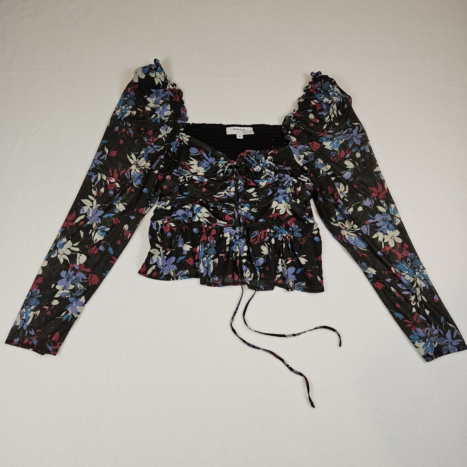 Other Peter Som Designer Blouse Smocked Whimsigoth Fairy Size XXL / US 16-18 / IT 52-54 - 16 Thumbnail